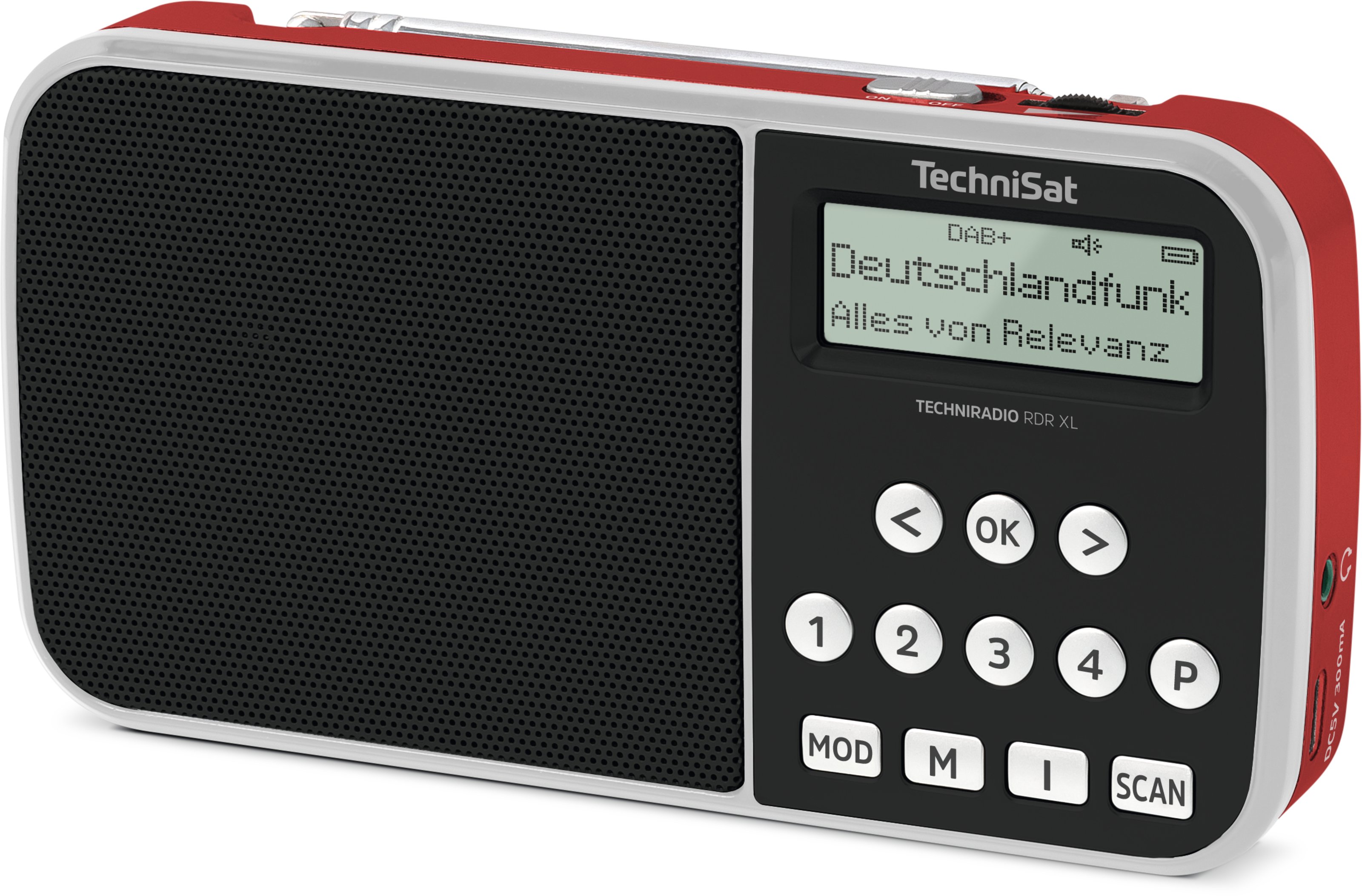 TECHNIRADIO RDR XL, czerwony TECHNIRADIO RDR XL, czerwony