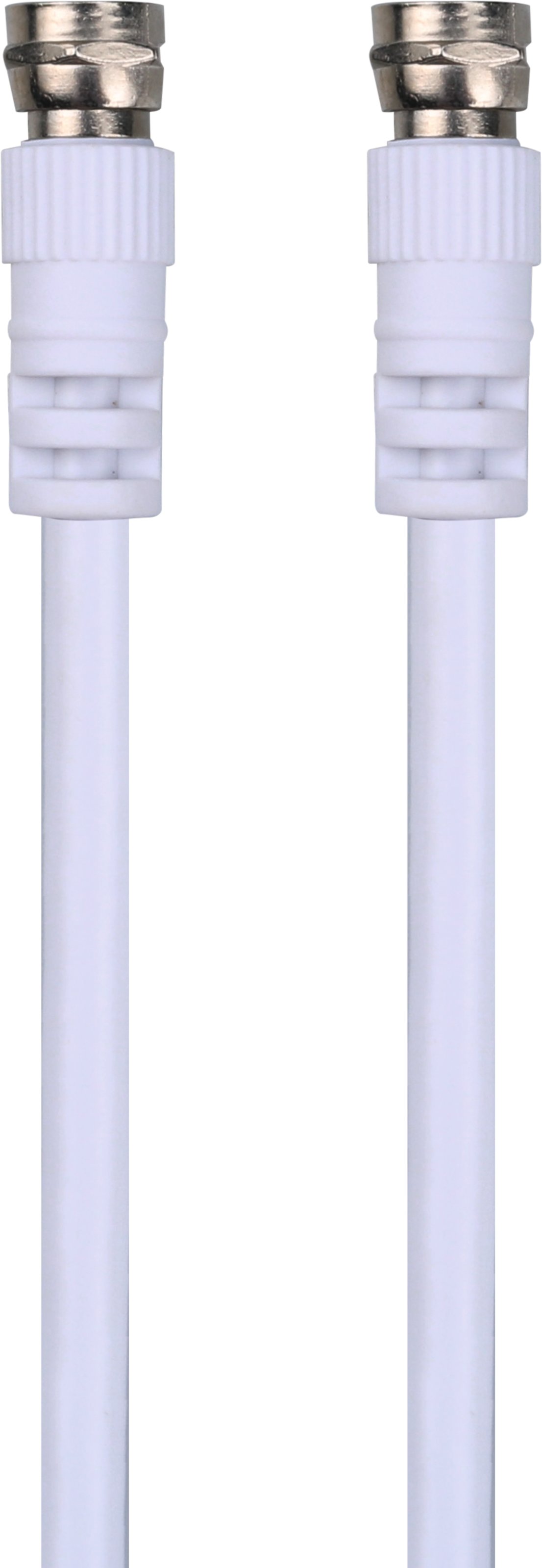 Kabel antenowy F-F; 5 m, biały