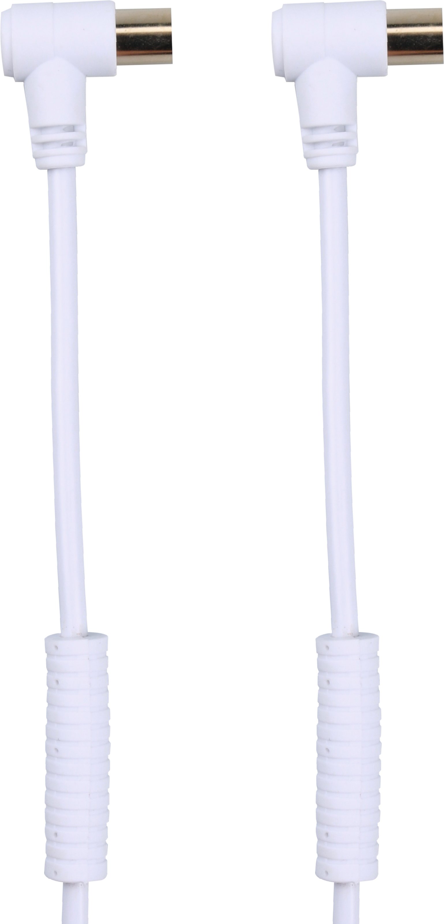 Kabel antenowy kątowy IEC; 3 m, biały