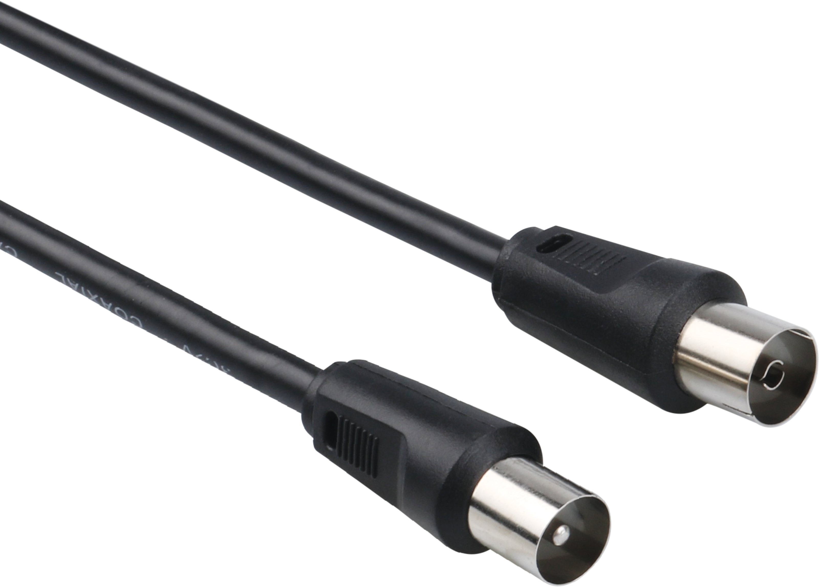 Kabel antenowy IEC; 3 m, czarny