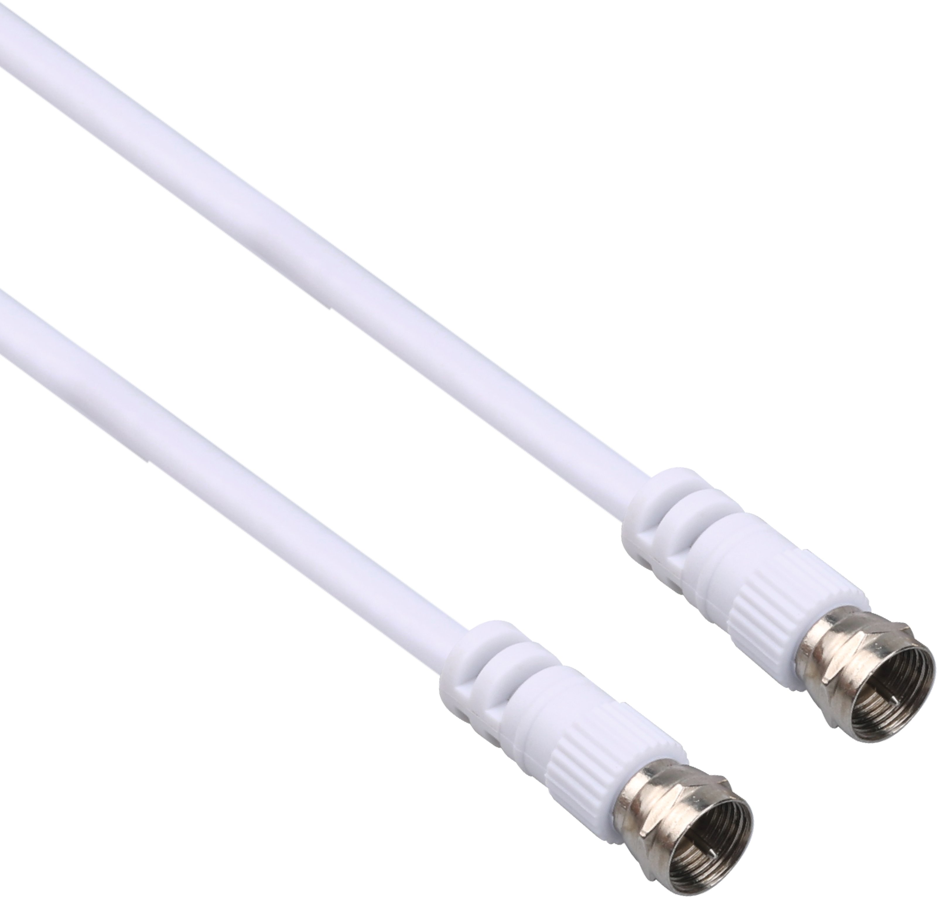 Kabel antenowy F-F; 3 m, biały