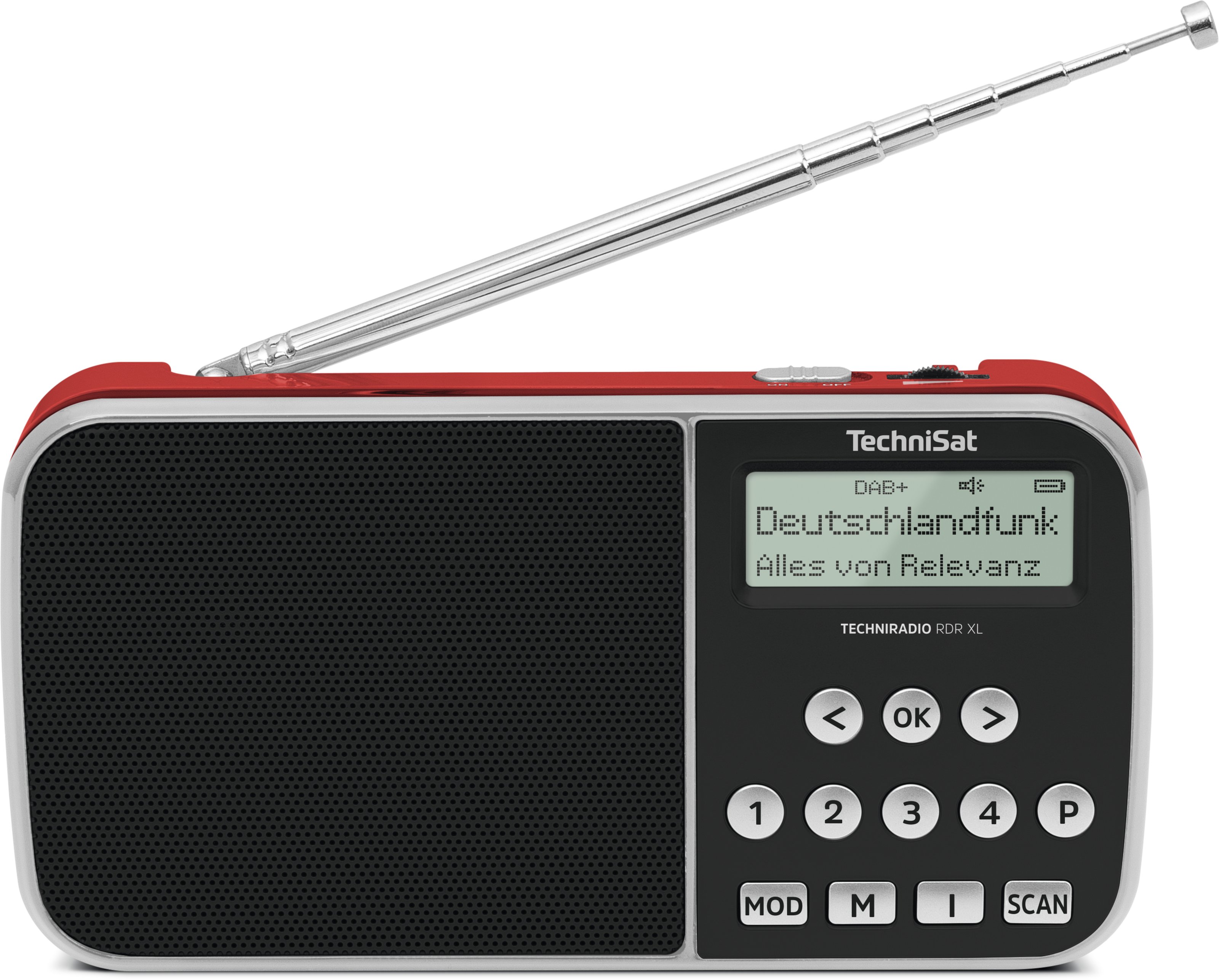 TECHNIRADIO RDR XL, czerwony TECHNIRADIO RDR XL, czerwony