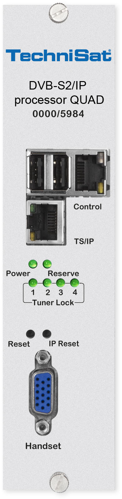 DVB-S2/IP PROCESSOR QUAD, 128 x Multicast