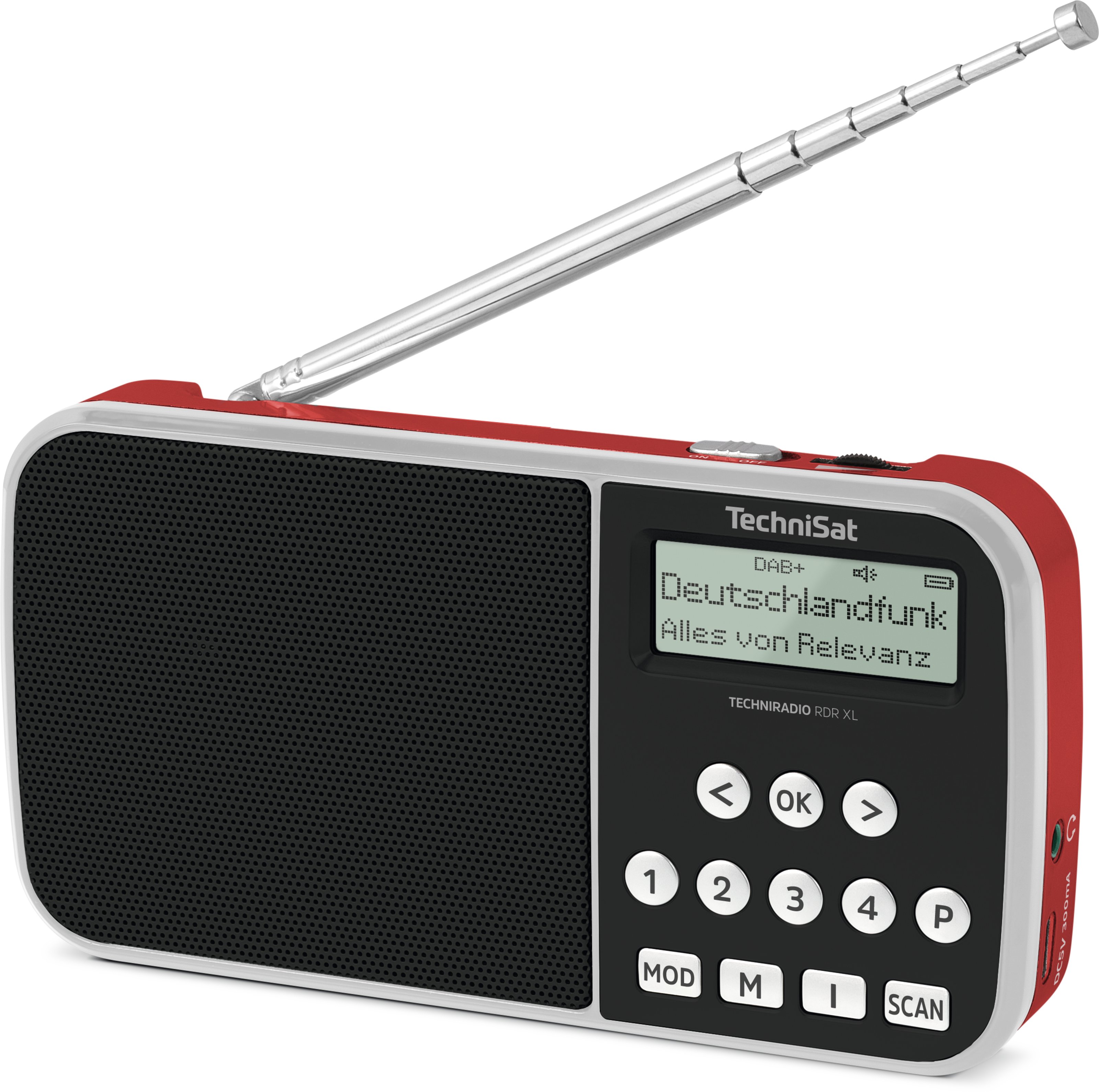 TECHNIRADIO RDR XL, czerwony TECHNIRADIO RDR XL, czerwony