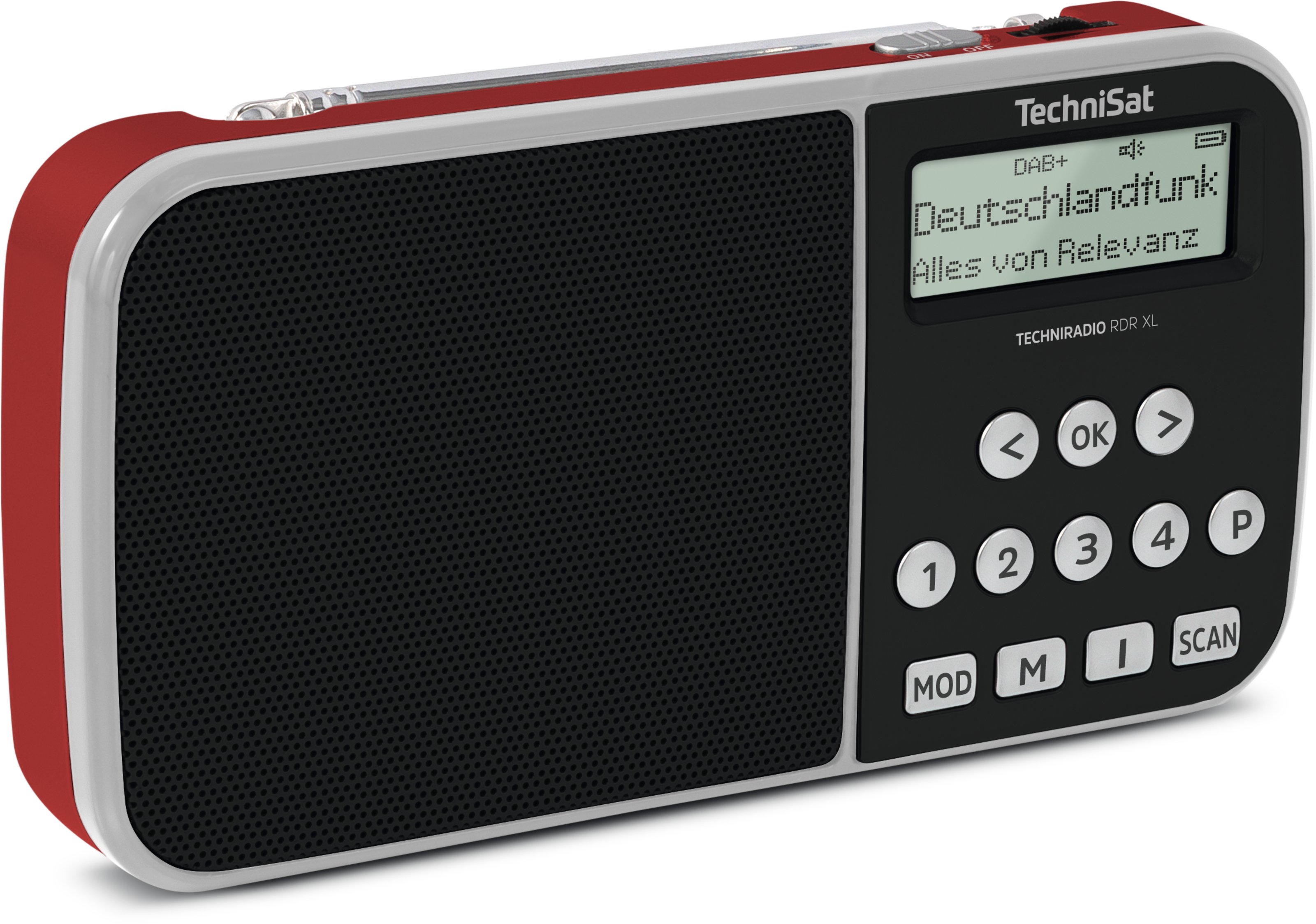 TECHNIRADIO RDR XL, czerwony TECHNIRADIO RDR XL, czerwony