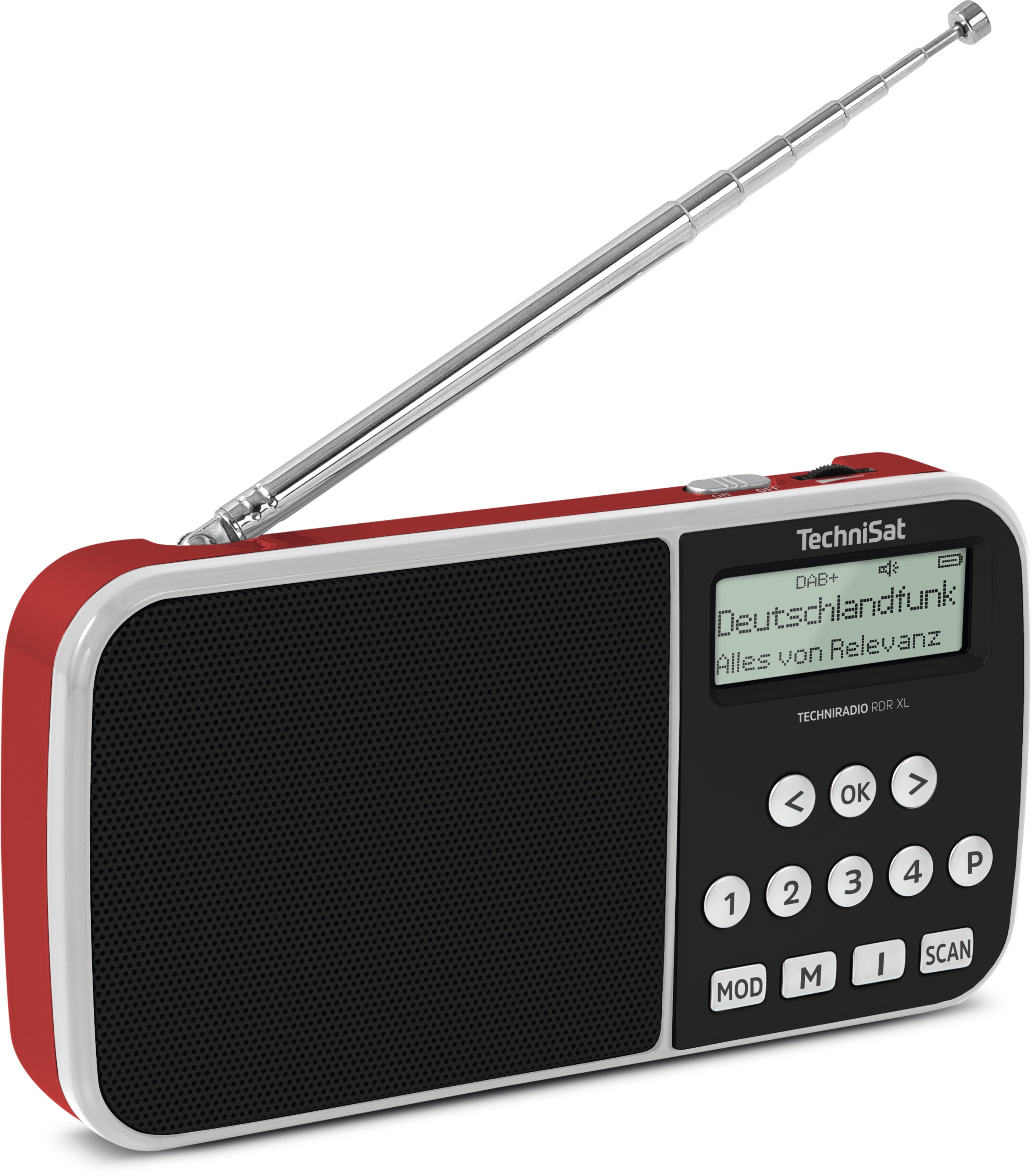 TECHNIRADIO RDR XL, czerwony TECHNIRADIO RDR XL, czerwony