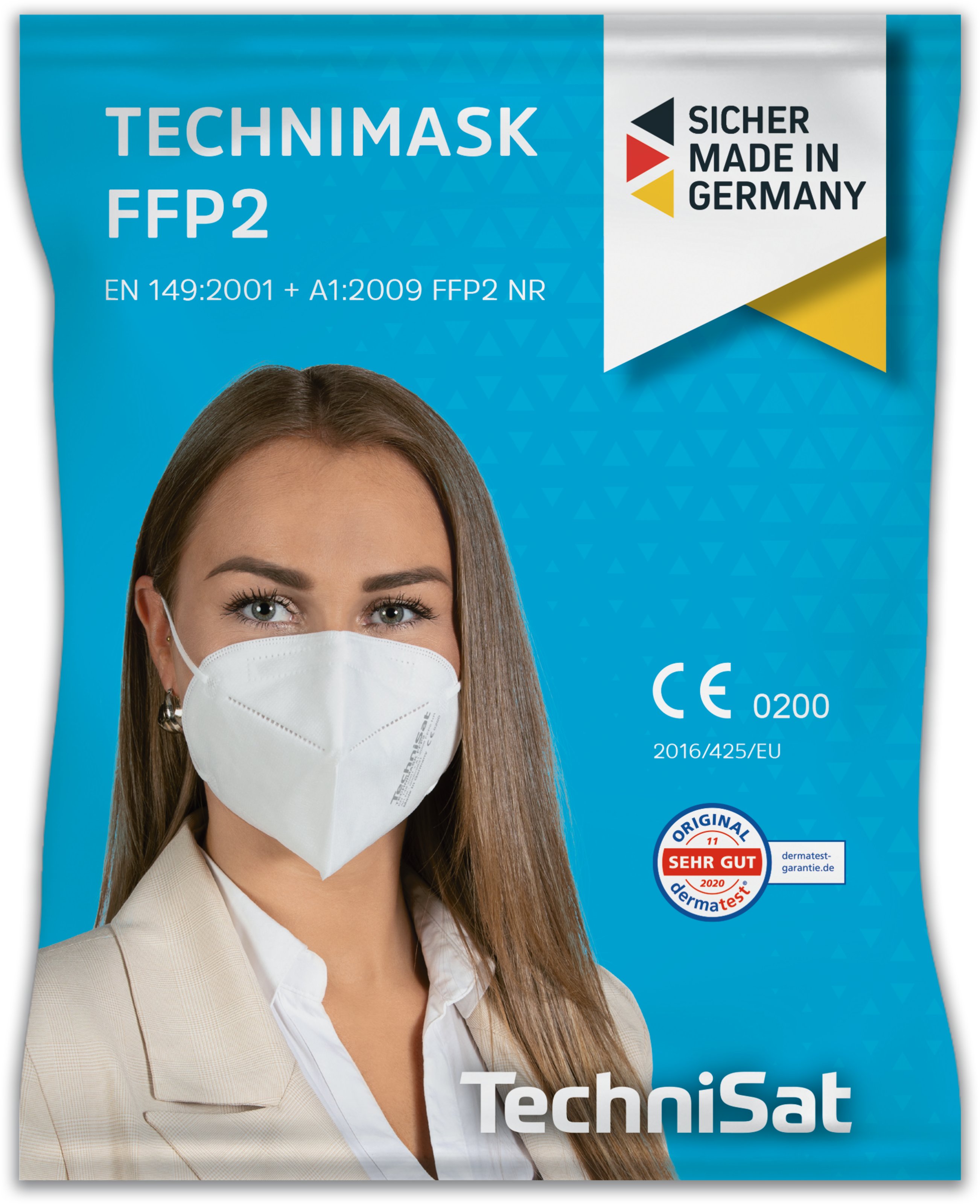 TECHNIMASK FFP2, 540 szt. (108 opakowań po 5 szt.)