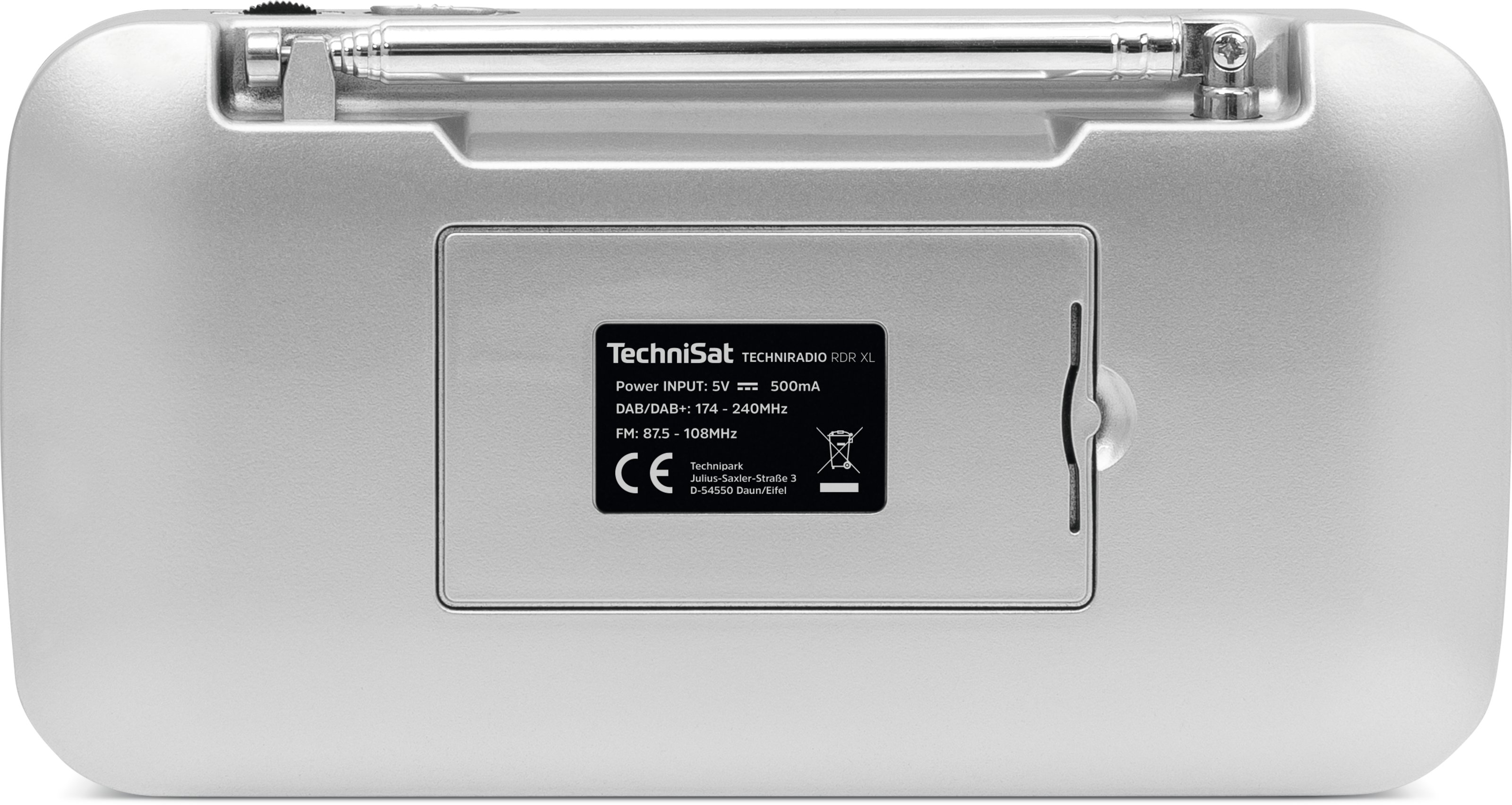 TECHNIRADIO RDR XL, srebrny TECHNIRADIO RDR XL, srebrny