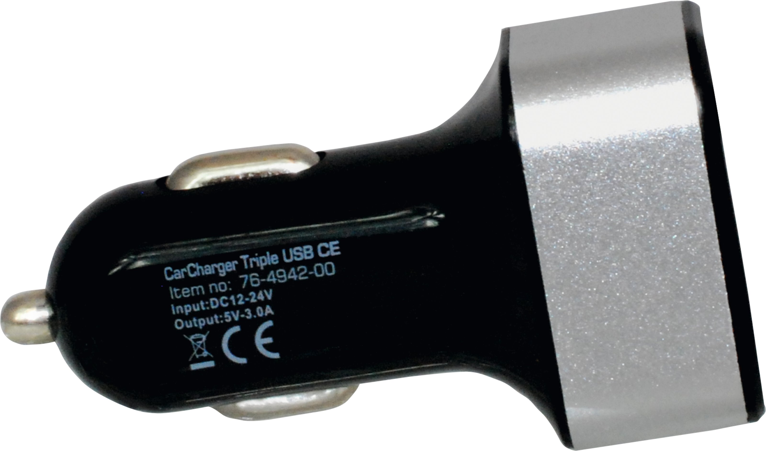 CarCharger Triple USB CE
