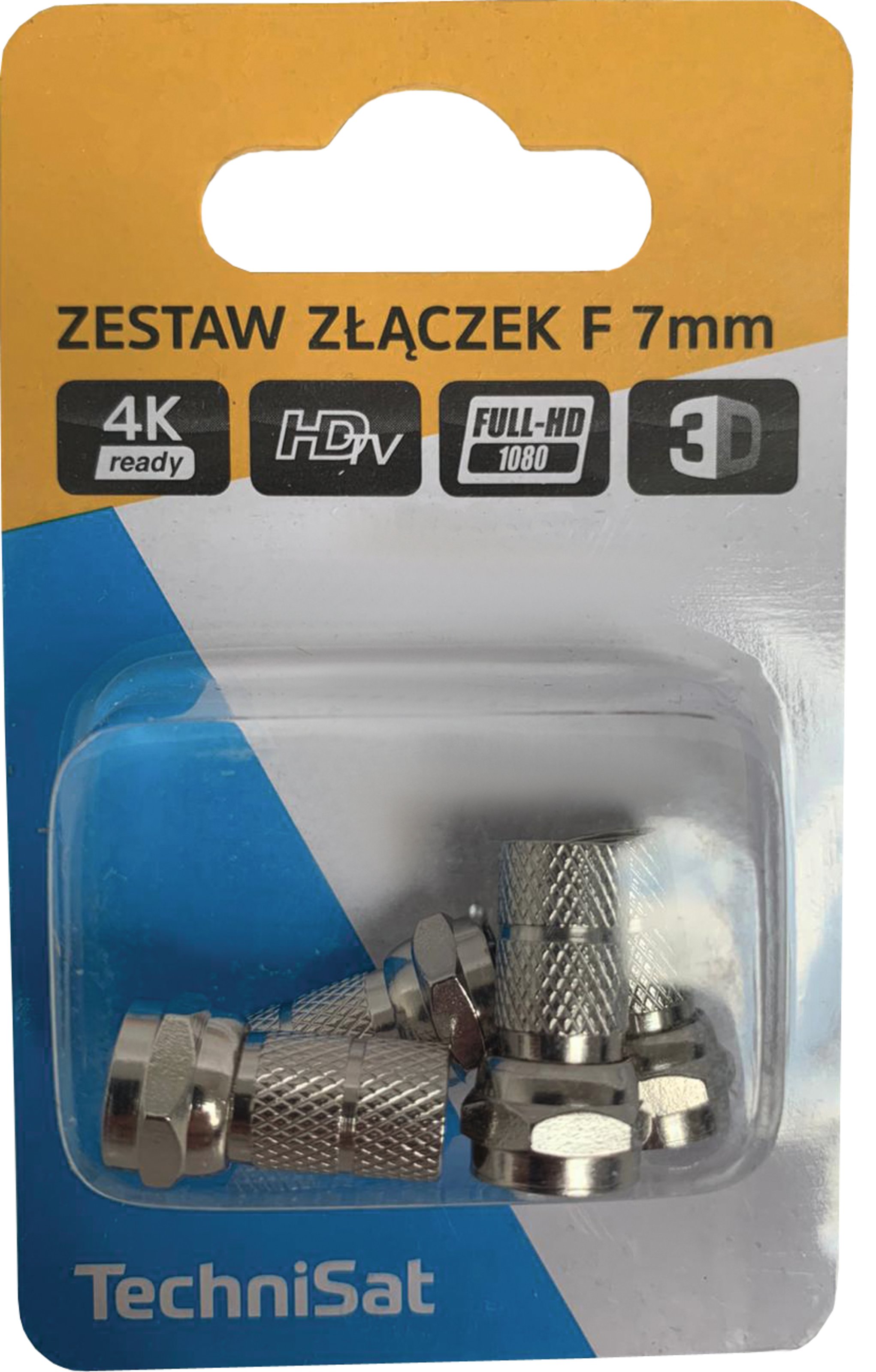 Zestaw złączek 4 x F 7, blister